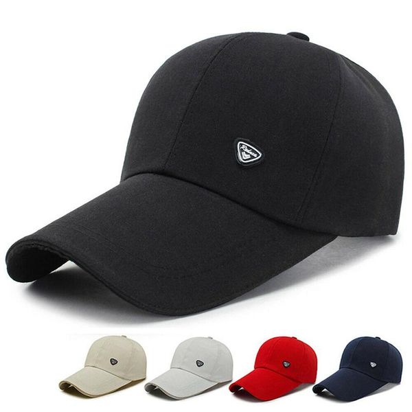 

visors classic casual youth caps cotton baseball cap washed style hat plain adjustable solid dad mens hats women men quality, Blue;gray