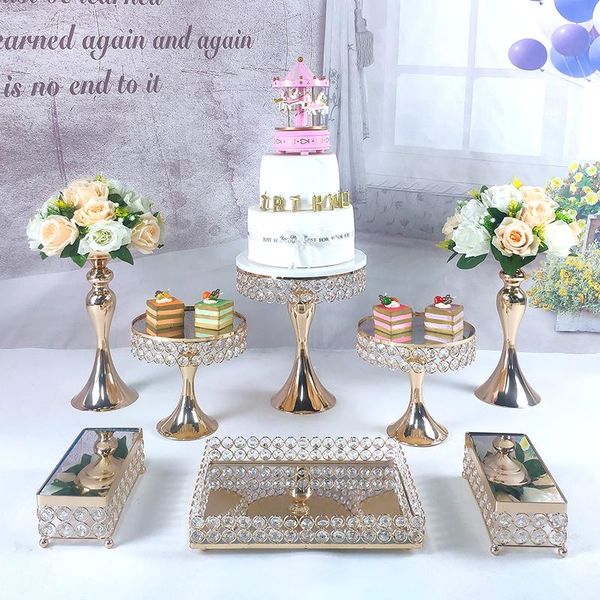 

other bakeware 2121 8pcs cake stand cupcake tray tools gome decoration dessert table decorating party suppliers wedding display