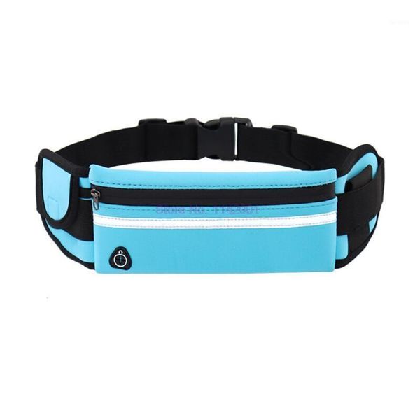 Sacos de Armazenamento 50 pcs Travel Multifuncional Sports Bolso Mini Fanny Pack para Homens Mulheres Portáteis Conveniente Cintura USB Waterproof Bag