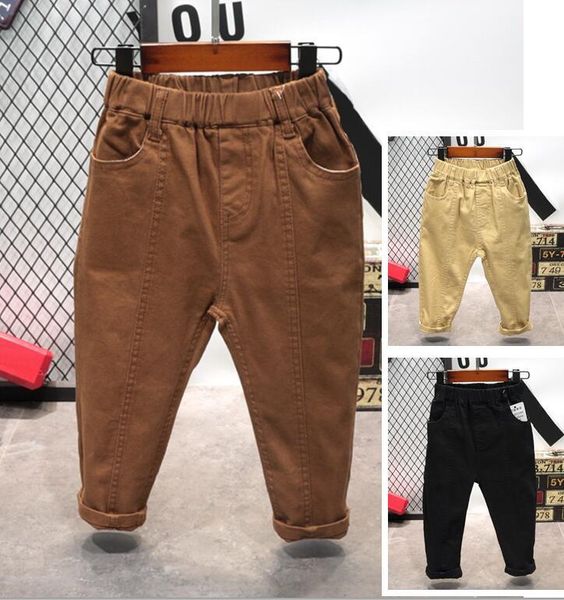 

retail 2-6years height boys full-length casual pants children kids for spring autumn fall cotton trousers, Blue