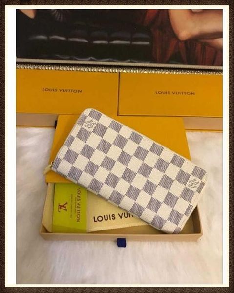 

16 lv louis genuine leather bags vitton women luxury wallet designers zipper wallets fashion men zippy purse holders designer clutch, Red;black
