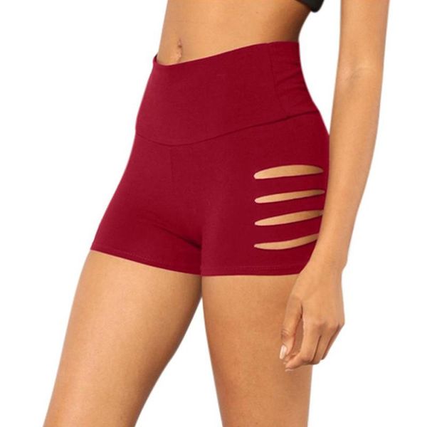 

yoga outfits hollow fitness short sweatpants, women stretch solid gym sweatpants jogging push up leggings ladies 2021, White;red