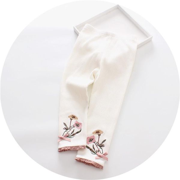 

trousers 2021 spring autumn 1-4y girls sweet white leggings, Blue