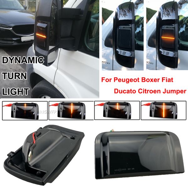 

for peugeot boxer fiat ducato citroen jumper 2016-2019 car side rearview mirror turn signal light dynamic blinker indicator