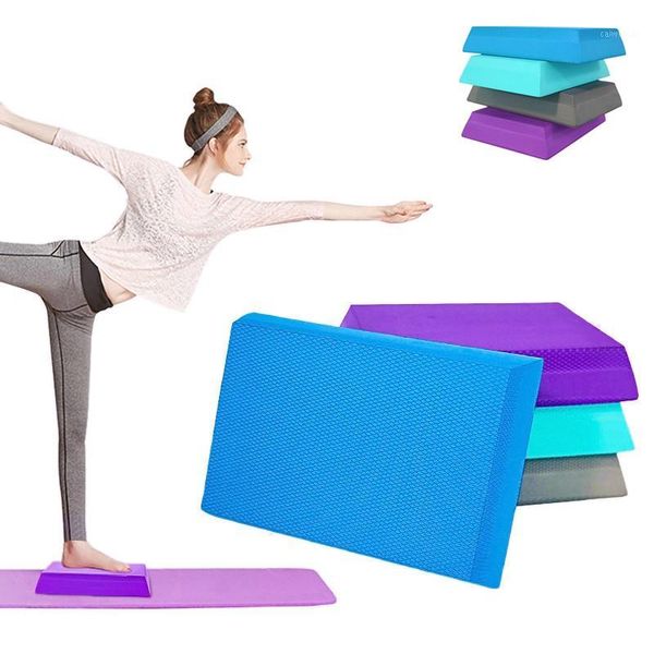 

trapezoidal pad gym yoga wobble board pilates physio stability training mat1