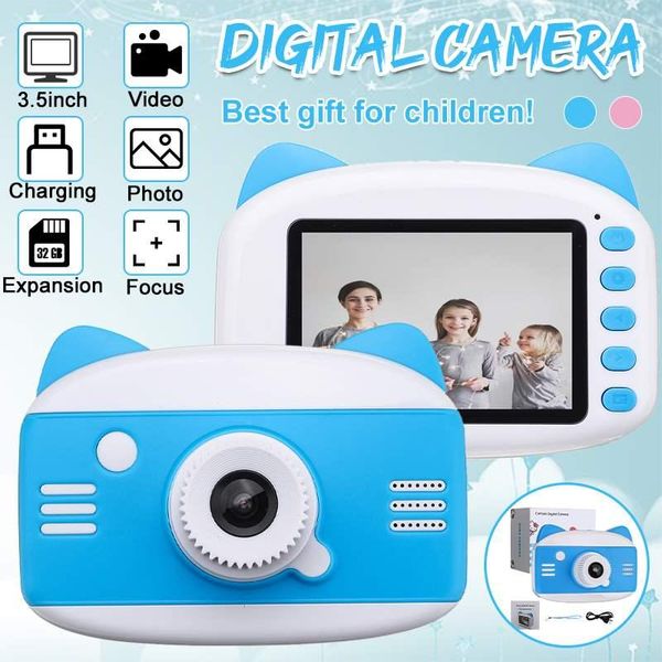 

3.5 inch hd 1080p kids camera cartoon children digital po toy with mp3 puzzle game birthday gift for cameras