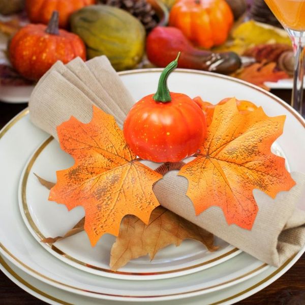 

napkin rings fall ring handmade pumpkin serviette buckles holder for halloween thanksgiving wedding farmhouse table