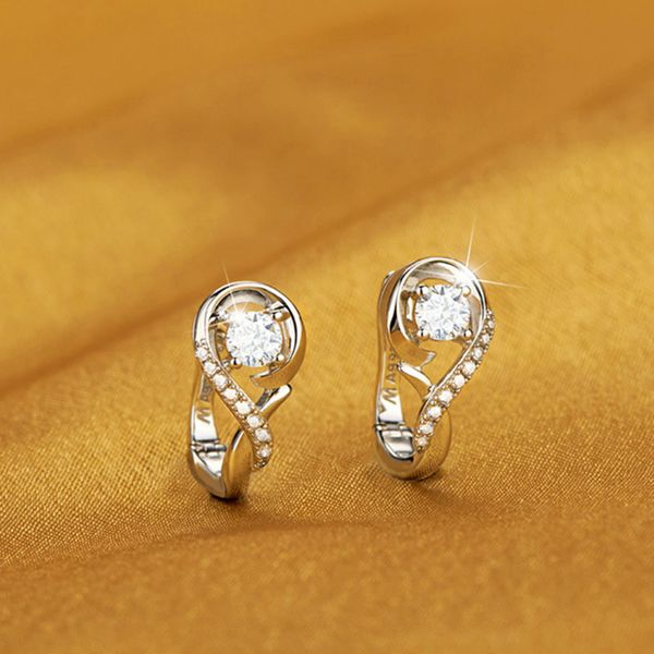 

zircon statement earrings hoop musical note fashion ear clasp alloy women ears pendants jewelry accessories korean 3 2cc n2, Golden;silver