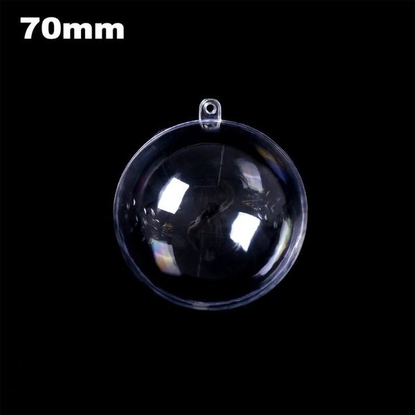 Decoração de festa decorações de Natal 2021 casamento DIY Hollow Ball Crianças Presente Plástico Transparente Produtos Plásticos