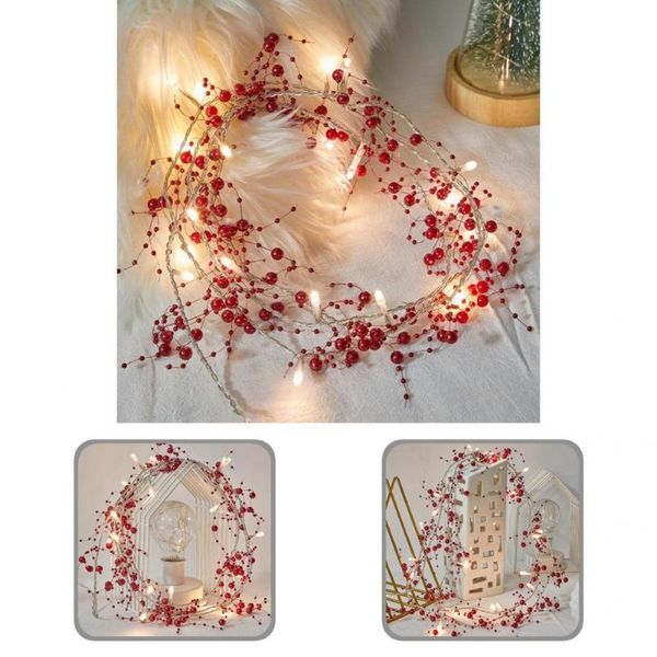 

party decoration soft light lightweight christmas pine cone copper wire fairy for desk
