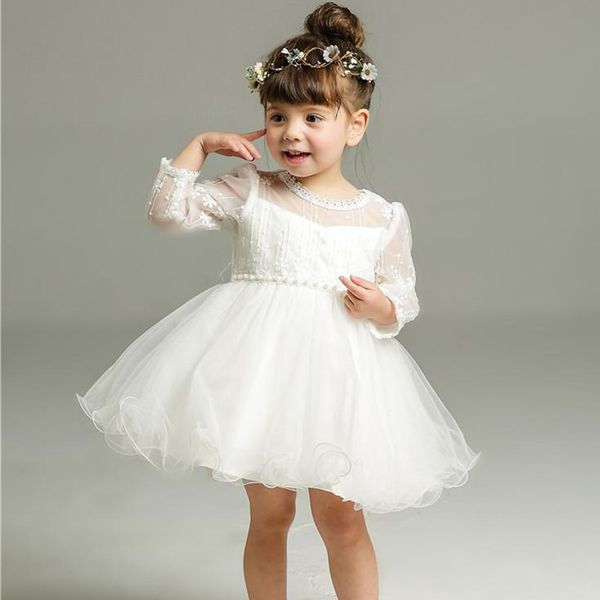 

baby dress formal birthday princess cotton white baptism costume lovely clothes for party abf174004 girl's dresses, Red;yellow