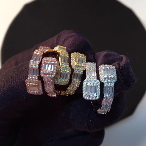 

18k gold plating ring hip hop open rings jewelry fashion mens rings, Golden;silver