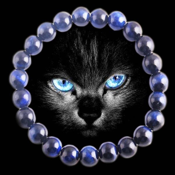 

charm bracelets natural stone blue tiger eye mala beads buddha yoga men bangles elasticity rope beaded women bracelet, Golden;silver