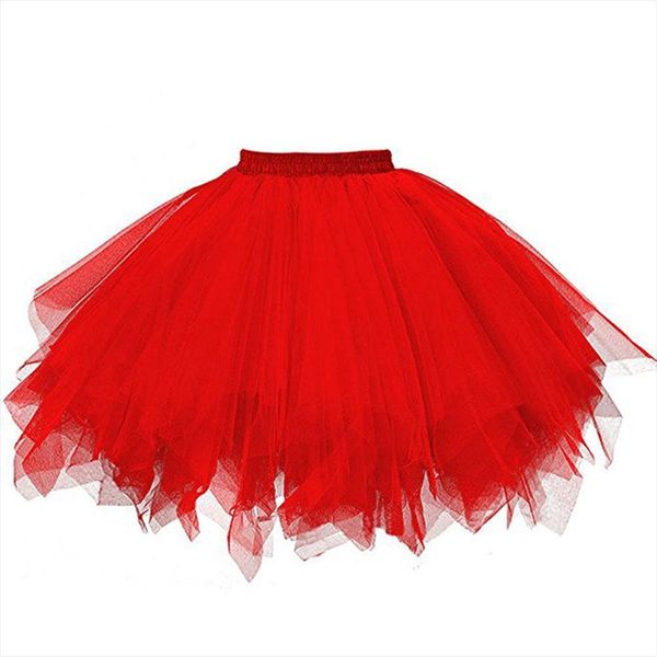 

jupe tulle femme women skirts pleated gauze short tutu dancing dropship fd, Black