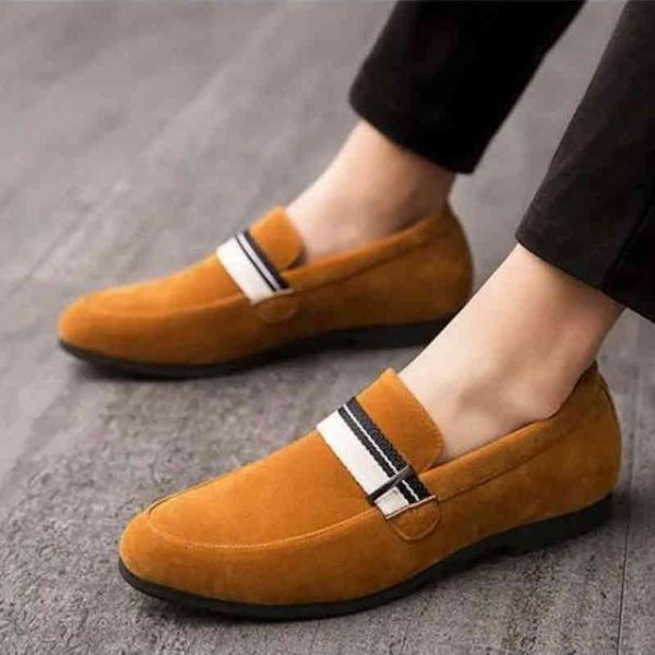 

dress shoes outono novos produtos de camurÃ§a masculina moda lok fu sapatos fundo plano cabeÃ§a redonda cavalheiro inglÃªs feijÃ£o hl618 wjpb, Black
