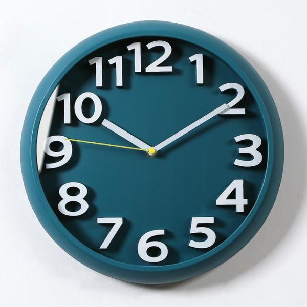 

wall clocks art creative clock novelty simple 3d silent colorful kids bedroom round vintage duvar saati home decor eb50wc