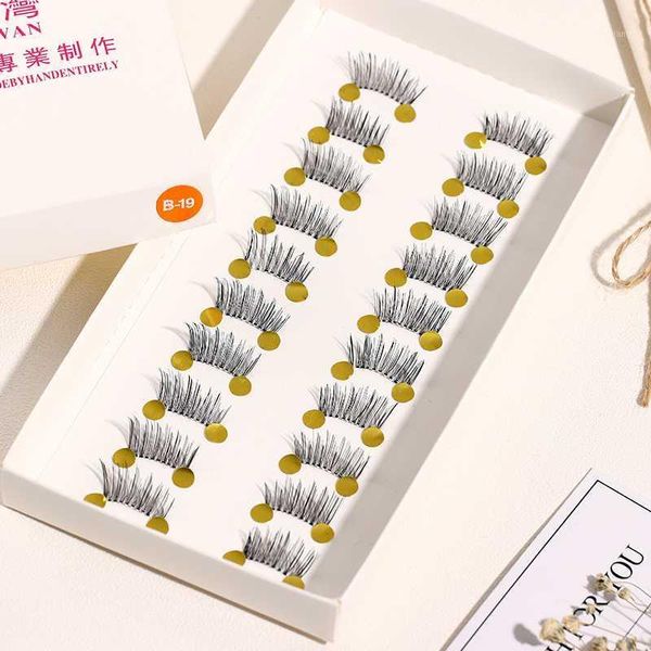 

10 pairs/set pro beauty makeup mini half corner black false eyelashes natural fake eye lashes tools1