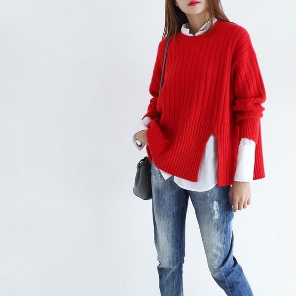 

sweaters autumn thick cashmere long sleeve fashion soft warm knitted sweater female pullovers, White;black