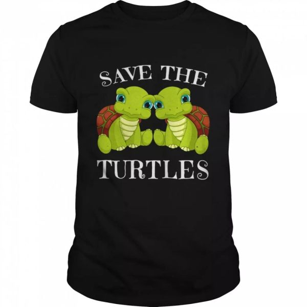 

Save The Turtles T-shirt, White;black