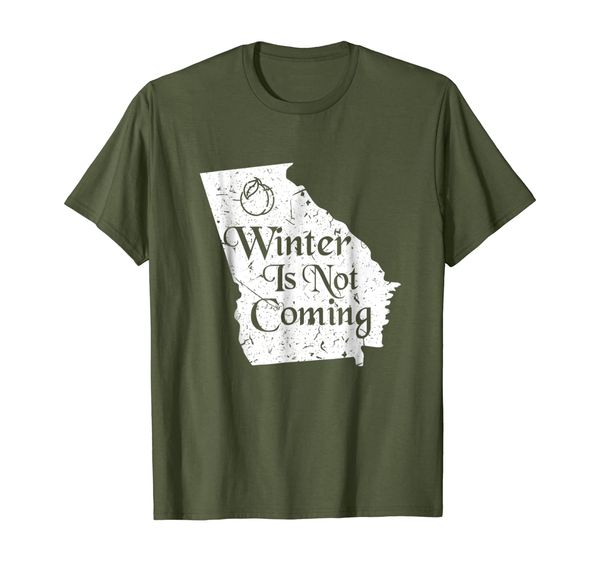 

winter is not coming georgia shirt funny gift america men, White;black