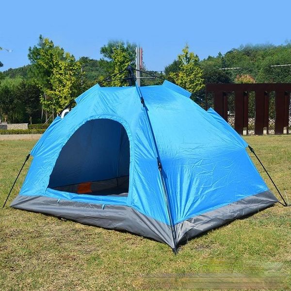 

tents and shelters cross-border outdoor double door single layer 2-3 person fully automatic mountaineering camping tent