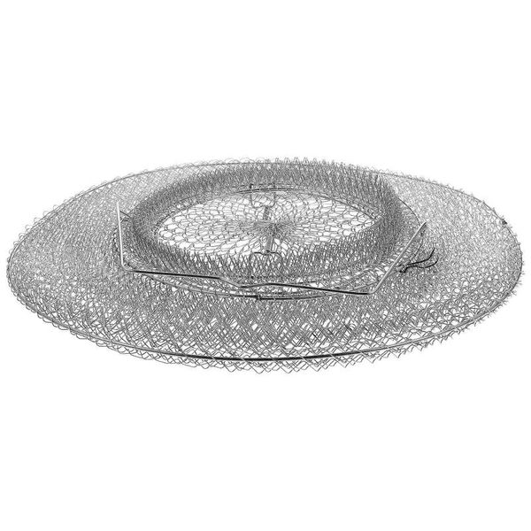 

fishing accessories 1pc cage stainless steel basket crabs and shrimps catching net