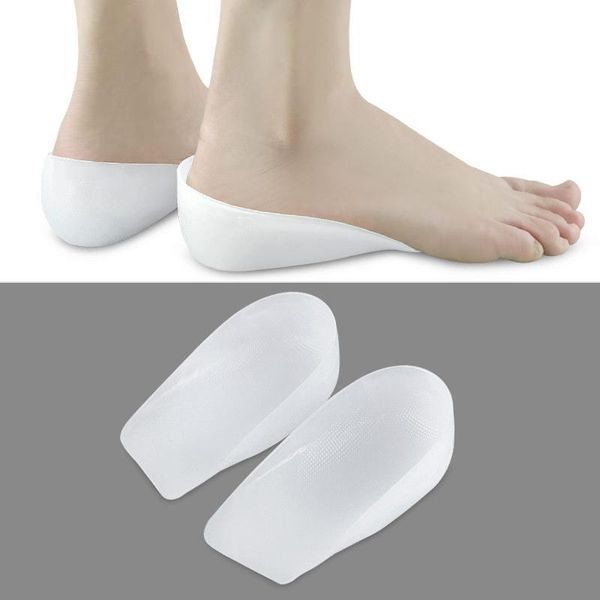 

shoes materials height increase insole for men women gel insoles silicone heel insert anti slip shoe pad lifts soft heels cushion, Black