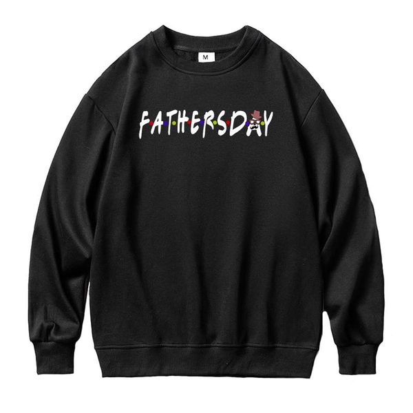 

men's hoodies & sweatshirts father's day hoodie mens casual fleece father pullover male funny manga harajuku dad papa hoody, Black