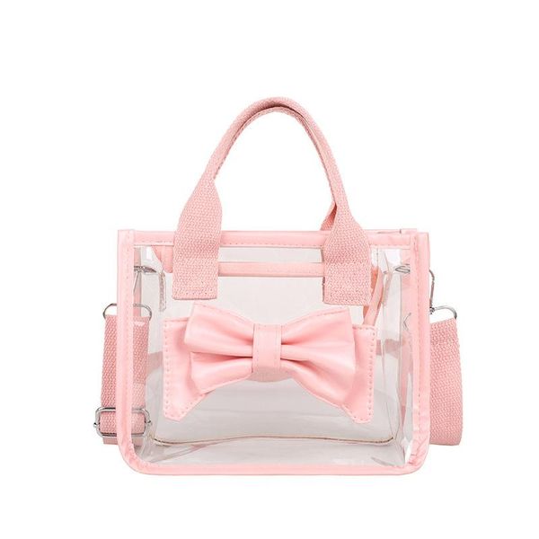 

transparent bag women summer pvc cute korean girl handbag bow crossbody purses handbags side shoulder bags