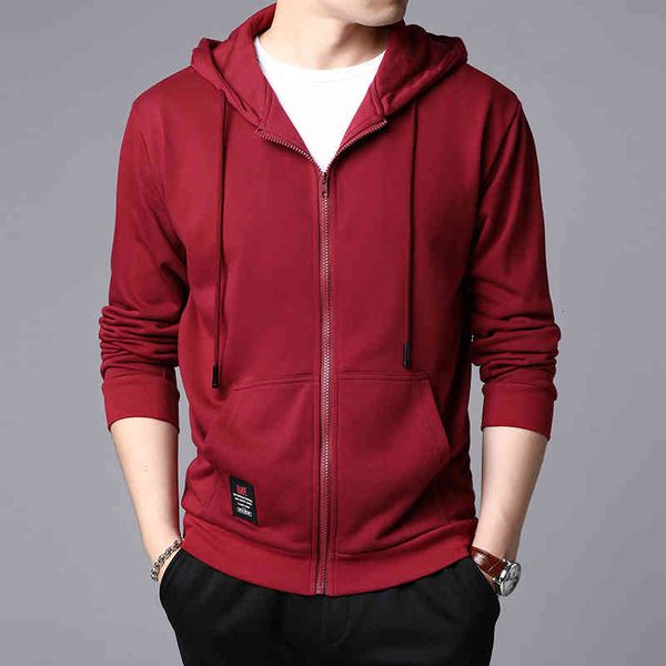 

men's hoodies & sweatshirts hooded jacket, smooth black casual design with zipper oxfo