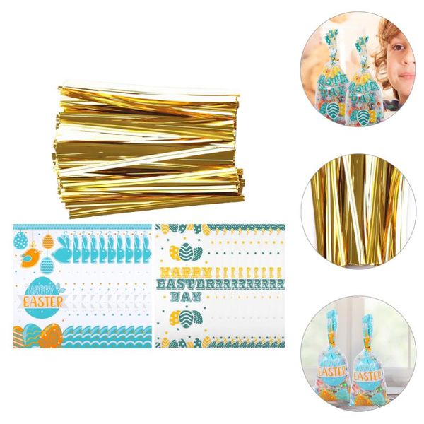 

gift wrap 200pcs easter candy bags biscuits bag packaging with binding ties
