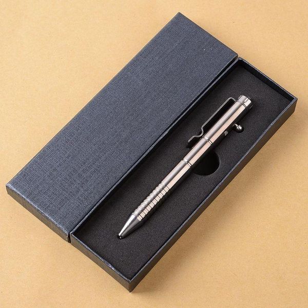 

gel pens solid titanium alloy ink pen vintage bolt action writing tool stationeries