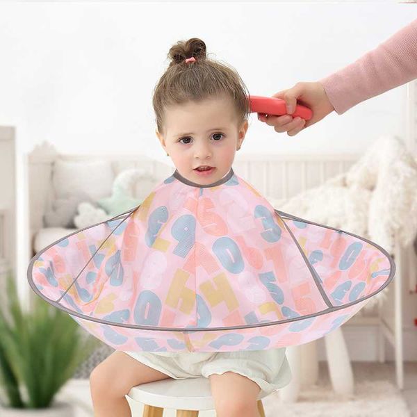 

professional waterproof hairstyling cape nylon haircutting salon gown hairdresser barber with snap closure for kids aprons