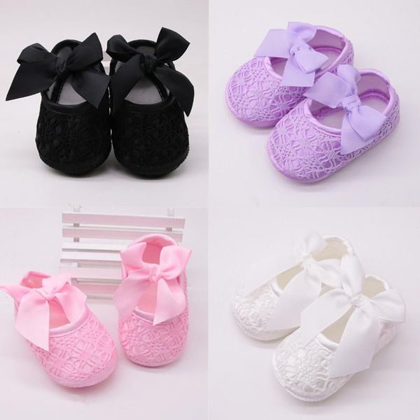 

first walkers baby shoes girl soft comfortable bottom non-slip fashion bow crib 2021