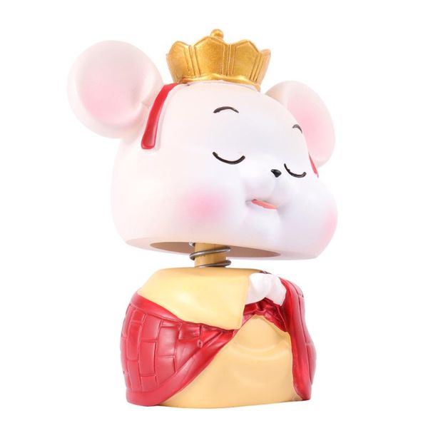 

adorable shaking head cake baking ornaments deskdecoration small cartoon animal decor for party home (style a cat toys