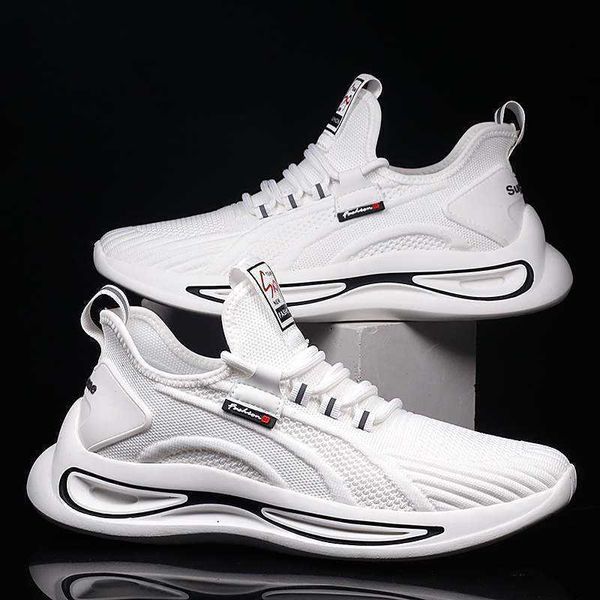 

men running shoes men's breathable sports 20 new flying mesh surface fashionable male student lace up casual running men's shoes s