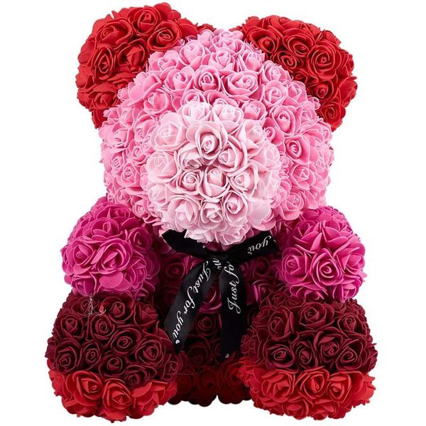 

decorative flowers & wreaths colors bear of roses artificial home valentine's day diy wedding decoration gift box wreath crafts
