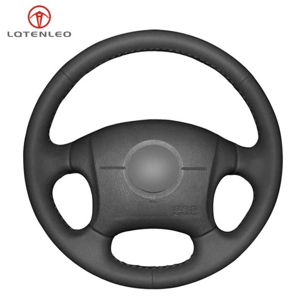 

black genuine leather hand car steering wheel cover for elantra 2000 2001 2002 2003 2004 2005 2006 2007 2008 covers