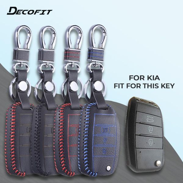 

keychains leather key cover for kia sportage r k2 k3 k3s k4 k5 kx kx3 kx5 ceed sorento cerato optima frote case shell keychain keybag, Silver