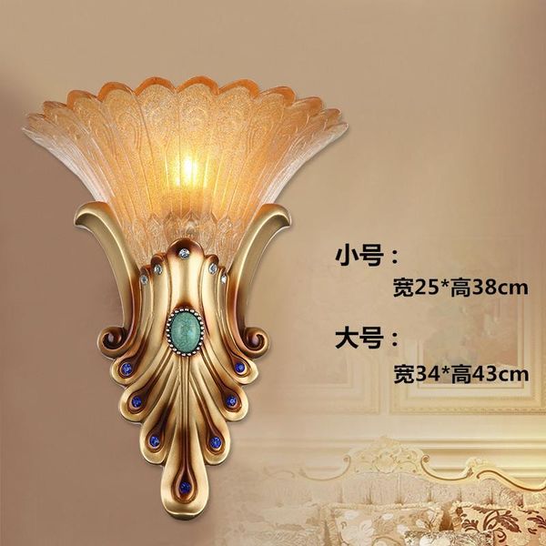 

wall lamp european resin retro creative living room porch corridor aisle bedroom bedside