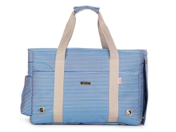 

dog car seat covers blue striped polyester pet dogs carrier bag fashion small puppy