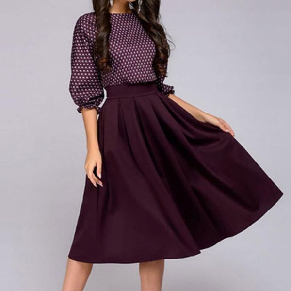 

casual dresses autumn winter dress women o neck long sleeve a line thick warm knee length female slim girl short vestido, Black;gray