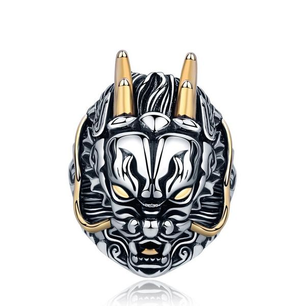 

cluster rings vintage zodiac ring dragon opening adjustable men's fauce jewelry boys party gift male hip hop drop, Golden;silver