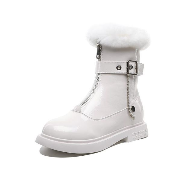 Stivali da neve da donna Scarpe moda casual da donna in pelle antiscivolo impermeabili da donna caviglia calda autunno inverno 5 5 5