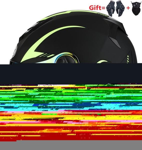 

motorcycle helmets 2 gifts helmet dual lens dot motocross motorbike dirt bike full face moto for adults matte black