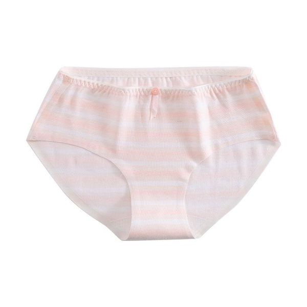 

women's panties fashion cotton girls striped briefs cute knicker underwear ladies female lingerie breathable panty, Black;pink