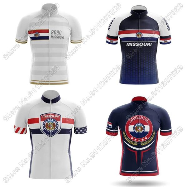 

missouri cycling jersey short sleeve summer clothing men road bike shirts mountain bicycle mtb racing jackets, Black;red