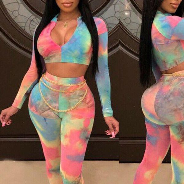 

women 2pcs womens tracksuits set sport suit slim crop pants jumpsuit outfits fitness gym workout bodycon bodysuits, Gray