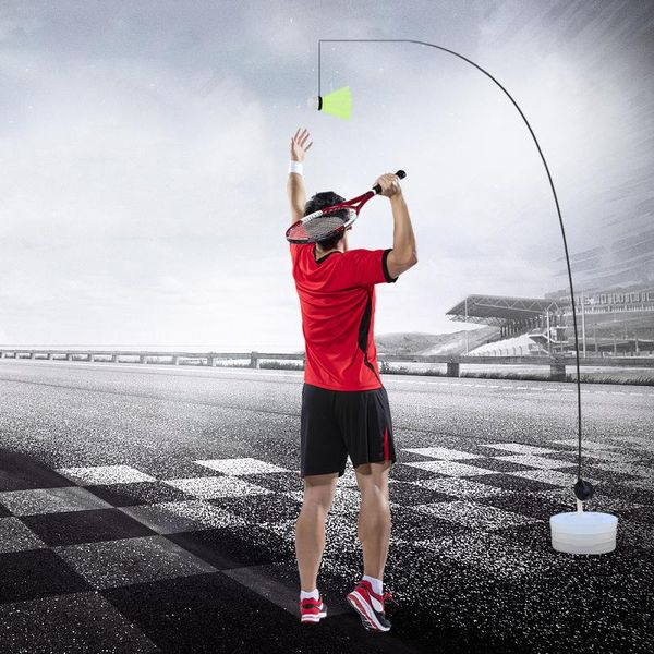 

single badminton trainers kids elderly one person play practice automatic sparring set sets