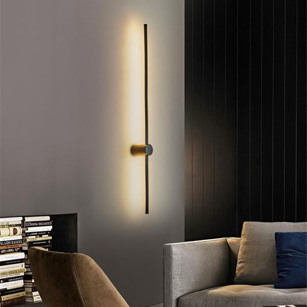 

wall lamps modern simple lamp bedroom home long strip light office living room background indoor lighting fixtures